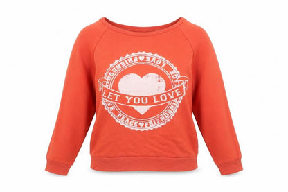 Womens UK Size M Zara Orange Pullover Sweatshirt
