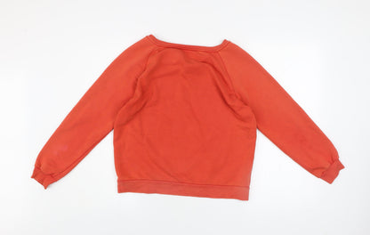 Womens UK Size M Zara Orange Pullover Sweatshirt