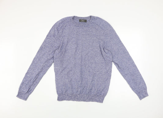 Primark Men’s Blue Cotton Crew Neck Jumper Size L