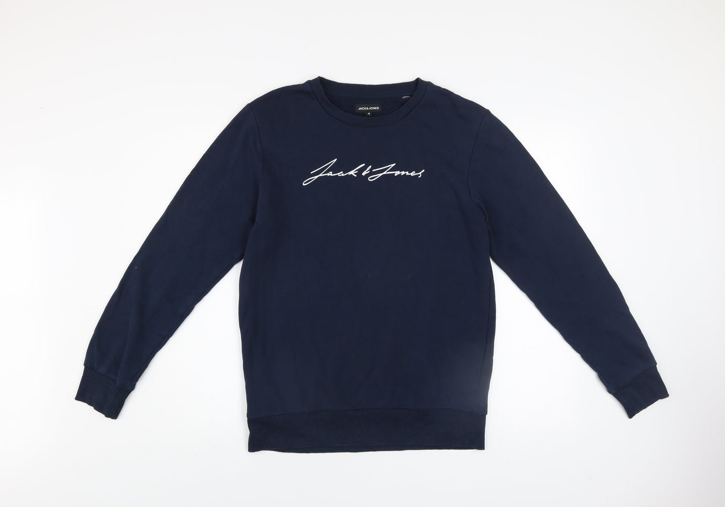 Mens UK Size S JACK & JONES Blue Pullover Sweatshirt