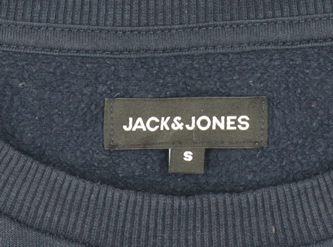 Mens UK Size S JACK & JONES Blue Pullover Sweatshirt