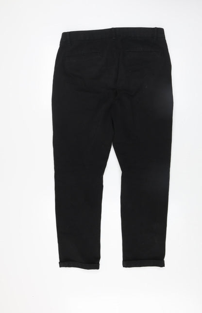 Marks and Spencer Men’s Black Slim Fit Chino Trousers 32x29