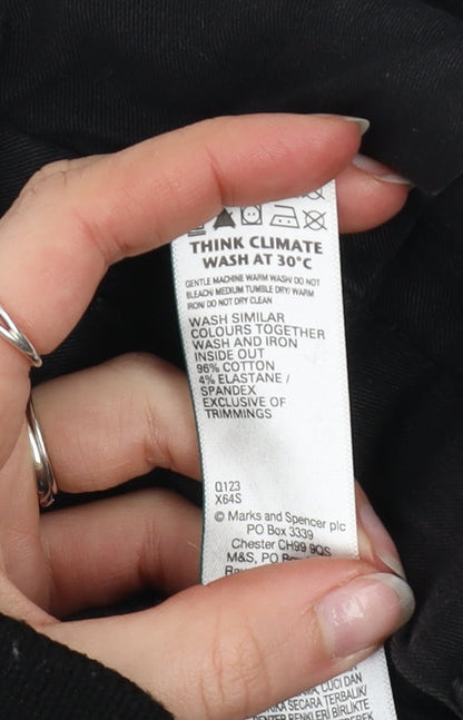 Marks and Spencer Men’s Black Slim Fit Chino Trousers 32x29