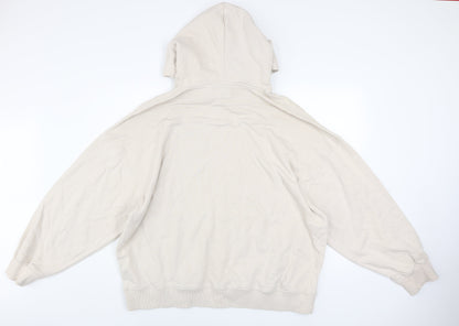 Mens UK Size L Topman Beige Pullover Hoodie