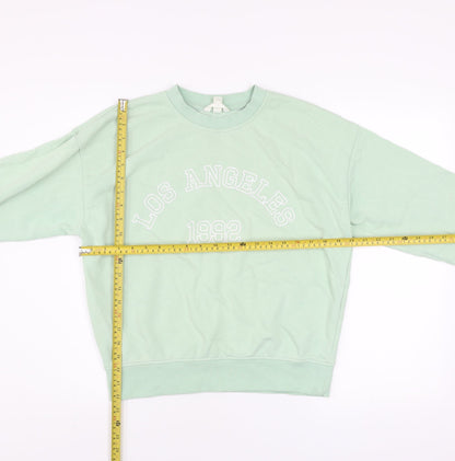 H&M Women’s Mint Green Los Angeles 1992 Pullover Sweatshirt XS