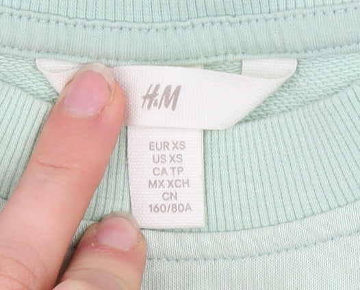 H&M Women’s Mint Green Los Angeles 1992 Pullover Sweatshirt XS