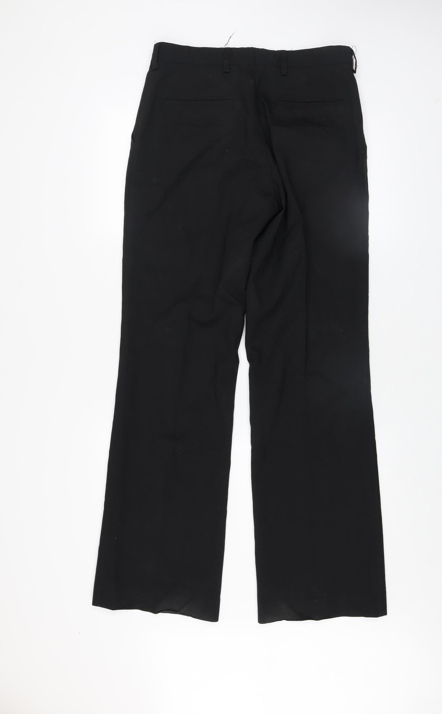 Mens UK Size 32/34 Selected Regular Fit Business Formal Workwear Black Trousers