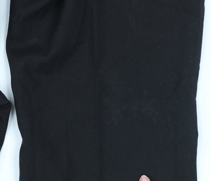 Mens UK Size 32/34 Selected Regular Fit Business Formal Workwear Black Trousers
