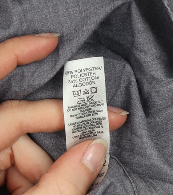 Boys UK Size 13-14 Years Dunnes Stores Grey Basic Button-Up