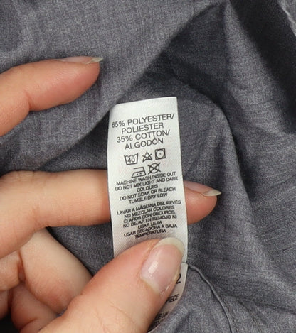 Boys UK Size 13-14 Years Dunnes Stores Grey Basic Button-Up