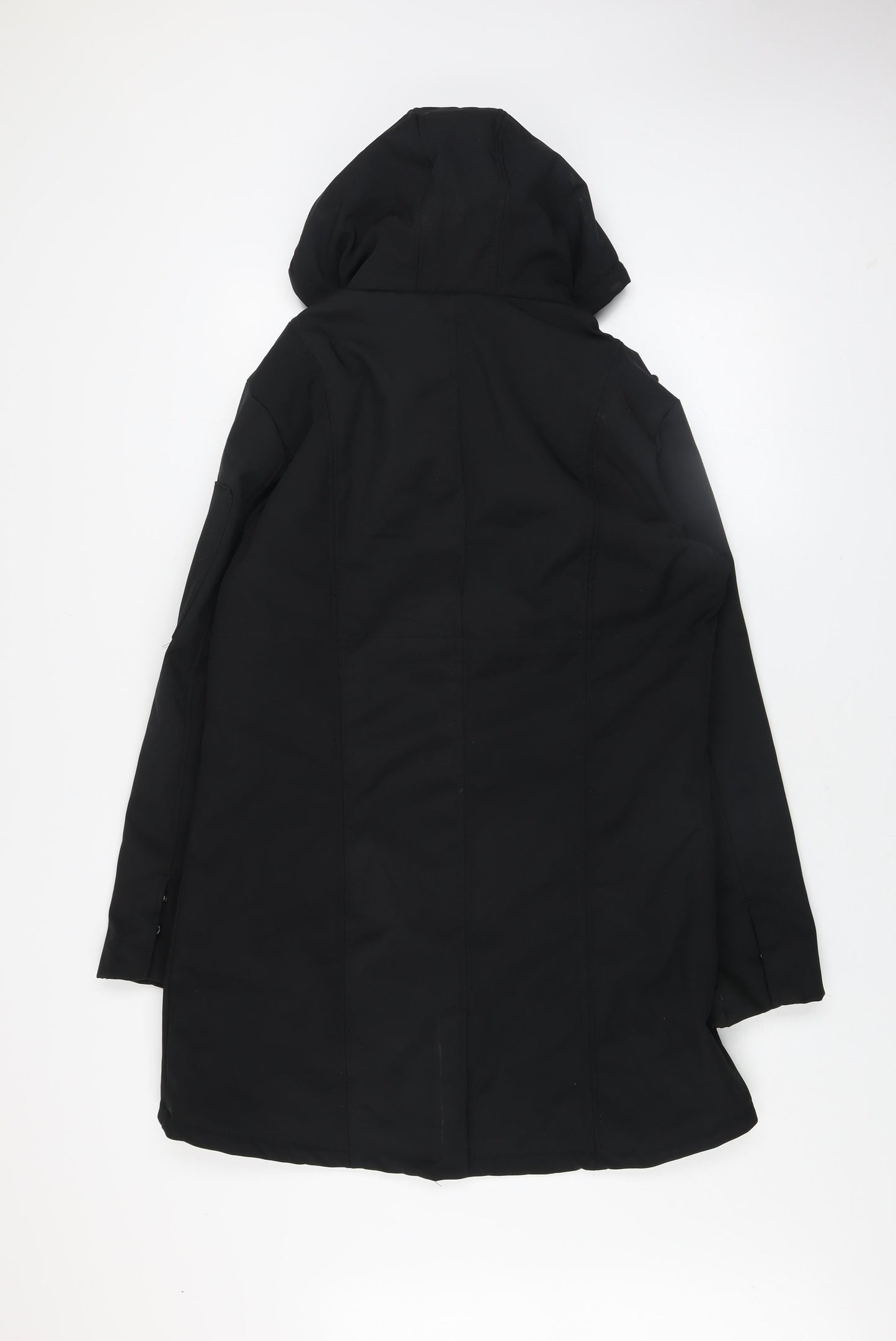 Portwest Women Black Waterproof Hooded Softshell Rain Jacket Size 14