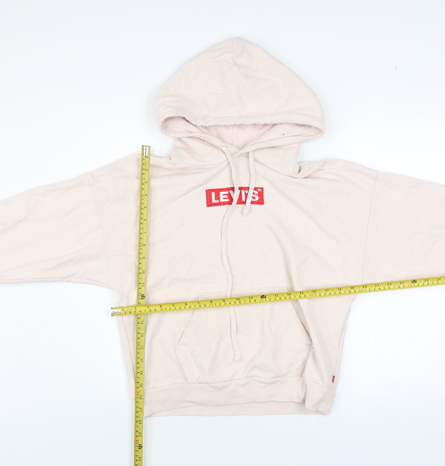 Womens UK Size XS Levi's Beige Pullover Hoodie