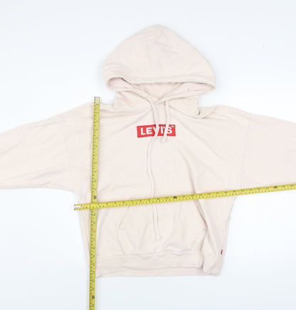 Womens UK Size XS Levi's Beige Pullover Hoodie