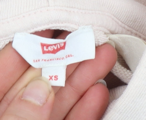 Womens UK Size XS Levi's Beige Pullover Hoodie