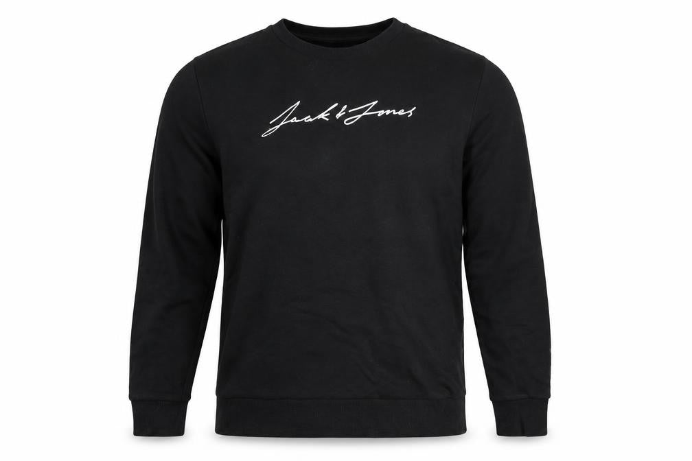 Mens UK Size S JACK & JONES Black Pullover Sweatshirt