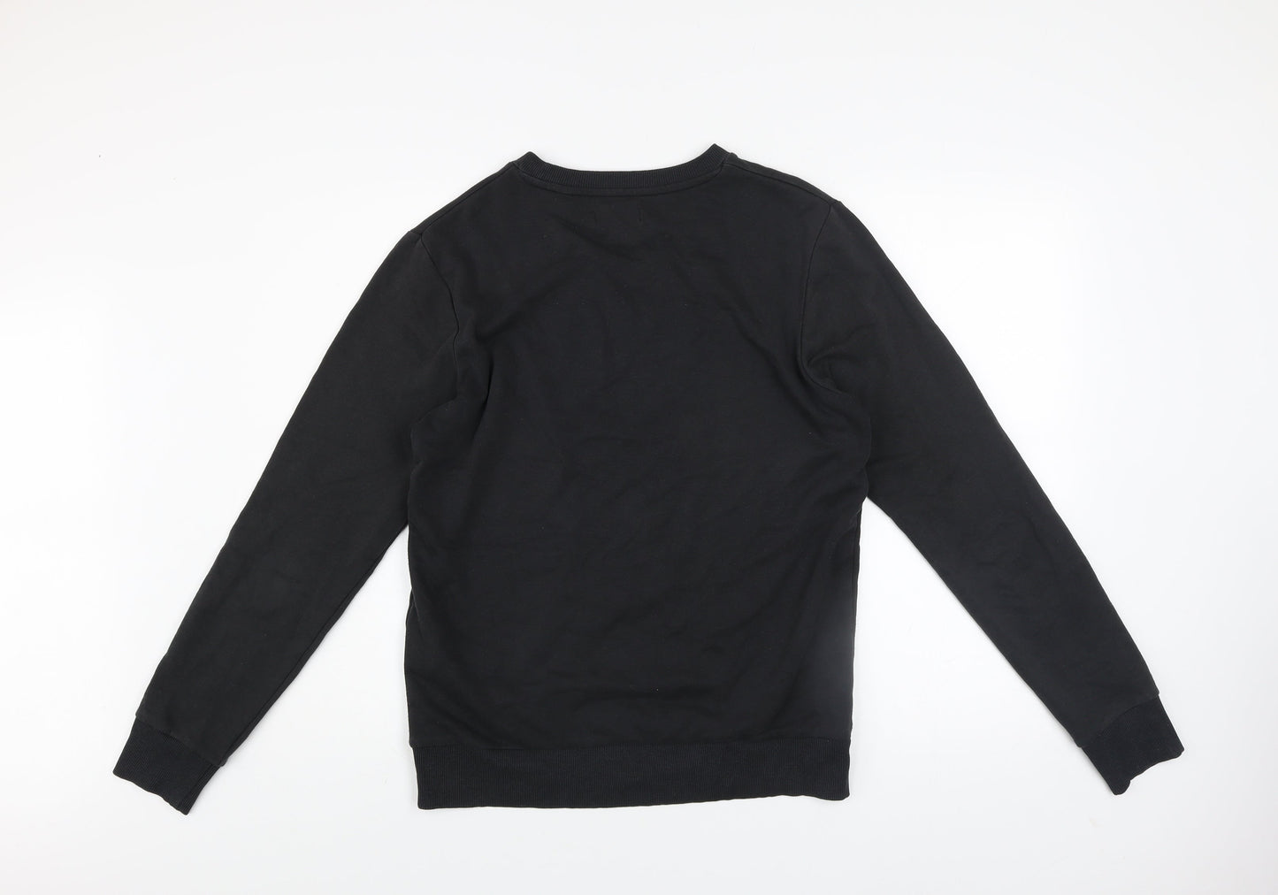 Mens UK Size S JACK & JONES Black Pullover Sweatshirt