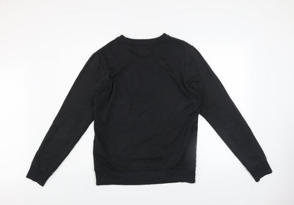 Mens UK Size S JACK & JONES Black Pullover Sweatshirt