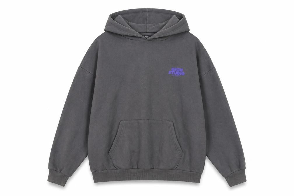 Mens UK Size M Boohoo Grey Pullover Hoodie