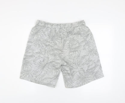 Dunnes Men’s Grey Tropical Print Sweat Shorts XL