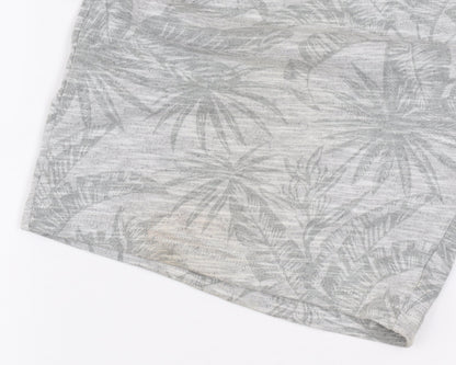 Dunnes Men’s Grey Tropical Print Sweat Shorts XL