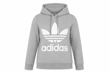 Womens UK Size 6 adidas Grey Pullover Hoodie