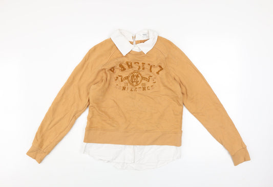 Womens UK Size S NEXT Beige Pullover Sweatshirt