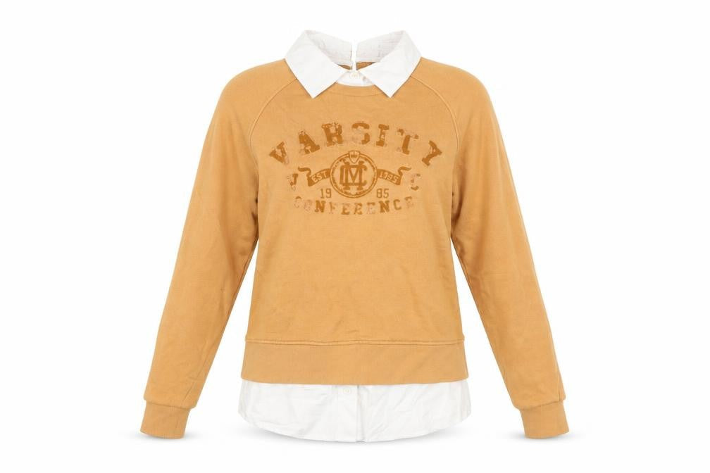 Womens UK Size S NEXT Beige Pullover Sweatshirt