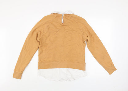 Womens UK Size S NEXT Beige Pullover Sweatshirt