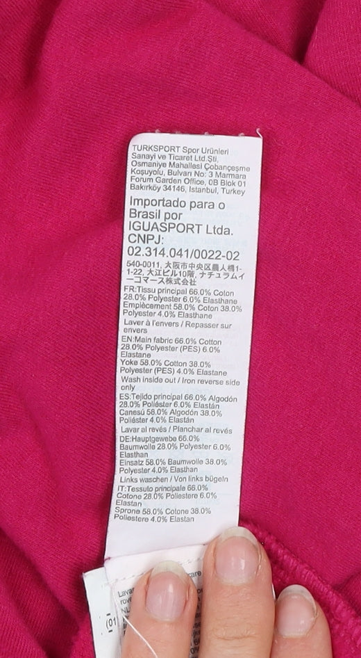 Decathlon Womens Pink XL Pullover Sweatshirt Cotton Blend Casual