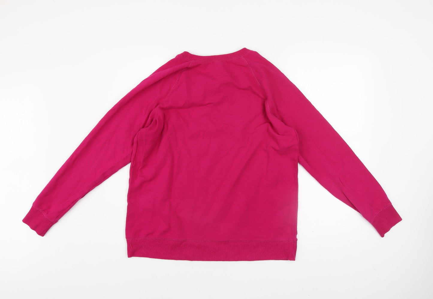 Decathlon Womens Pink XL Pullover Sweatshirt Cotton Blend Casual