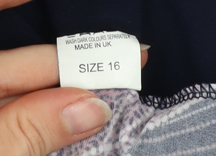 Womens UK Size 16 Gerard Multicoloured Tunic Blouse