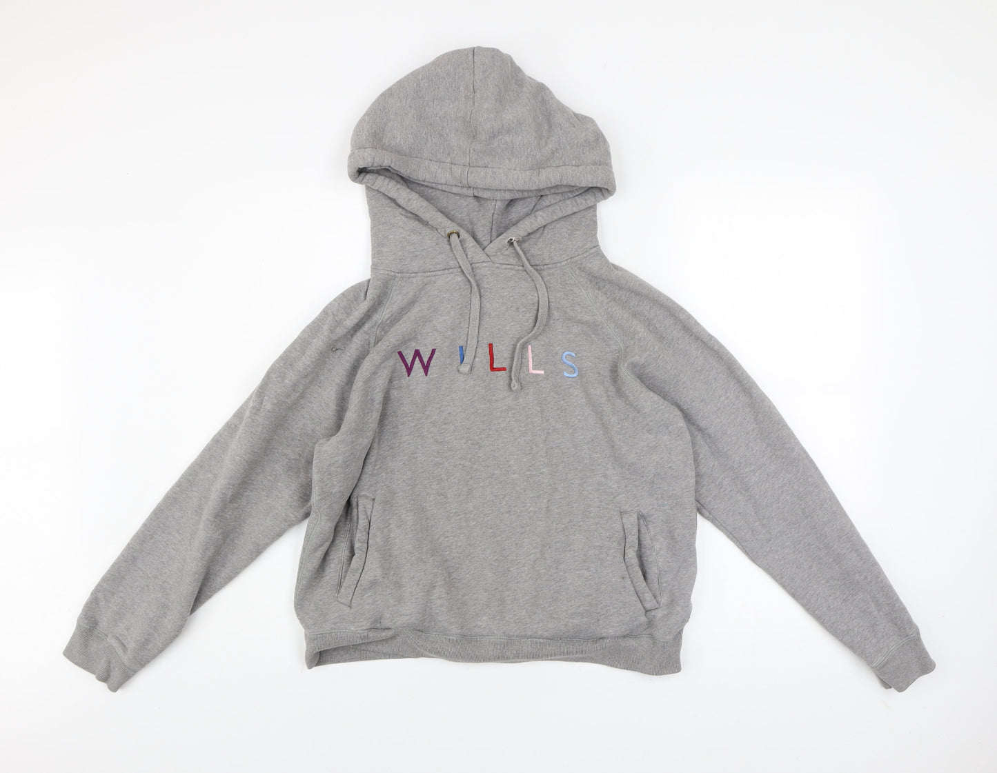 Womens UK Size 14 Jack Wills Grey Pullover Hoodie