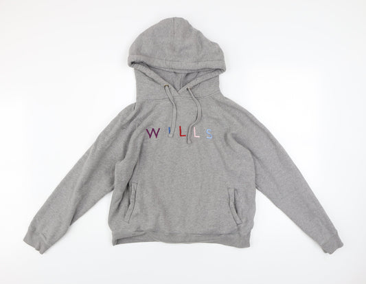 Womens UK Size 14 Jack Wills Grey Pullover Hoodie