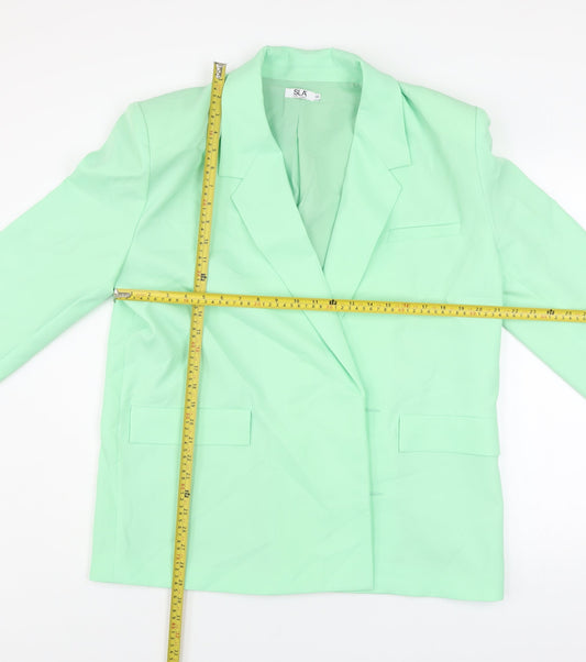 Unisex Adults UK Size S SLA The Label Green Basic Jacket