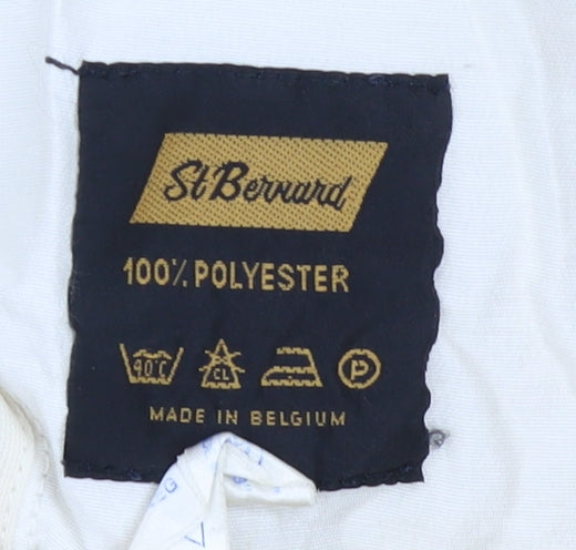 St Bernard Men's Beige 34 Regular Fit Chino Trousers