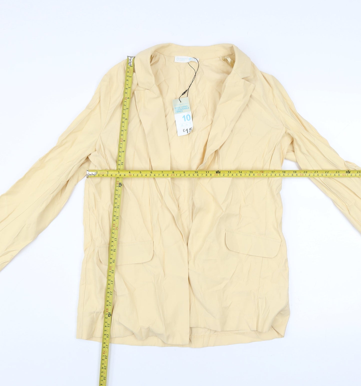 Womens UK Size 10 Primark Beige Basic Jacket