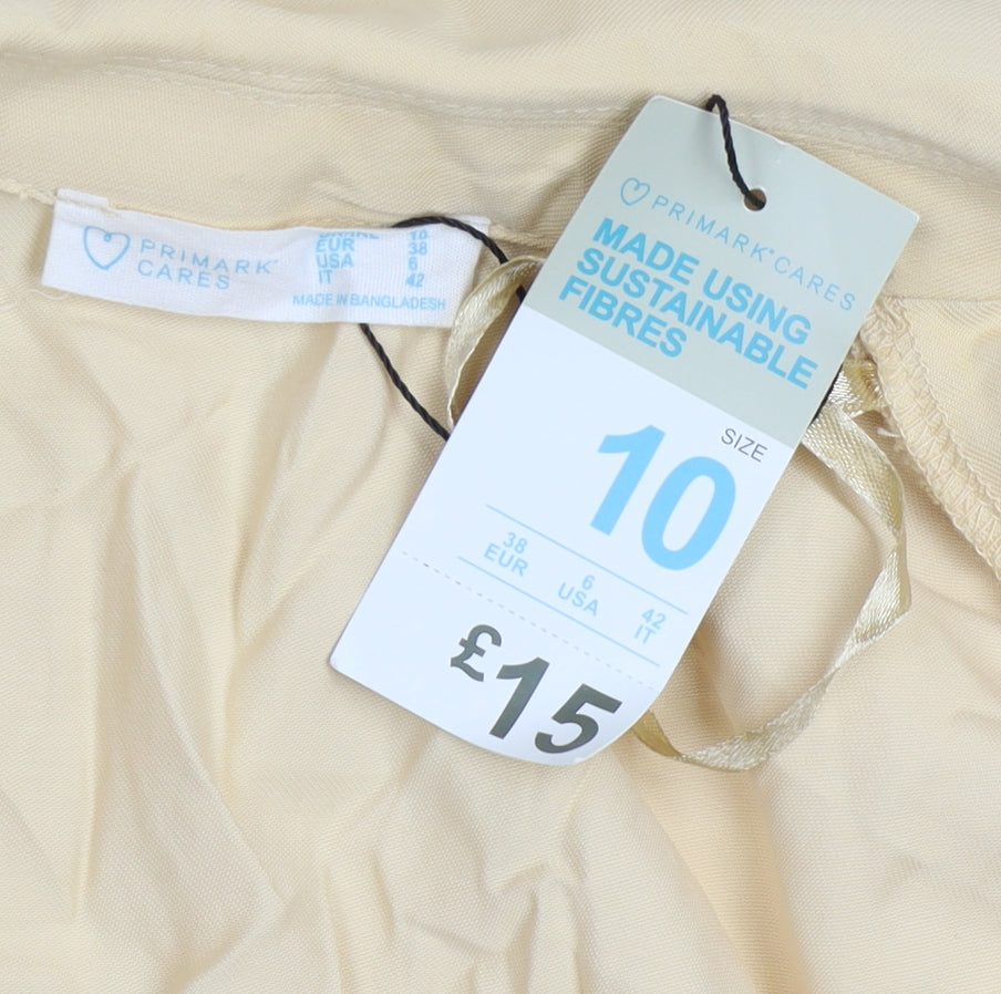 Womens UK Size 10 Primark Beige Basic Jacket