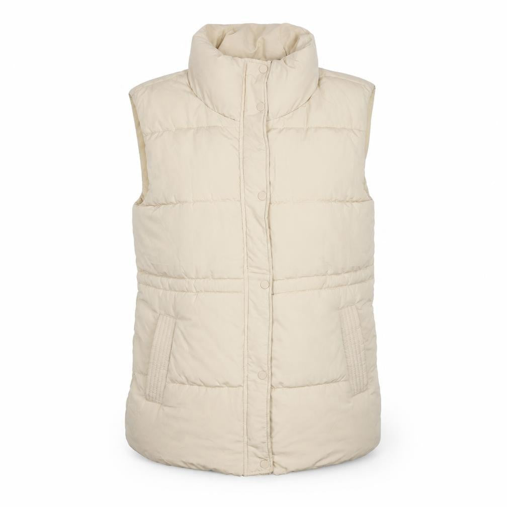 Womens UK Size 8 Stradivarius Beige Puffer Jacket