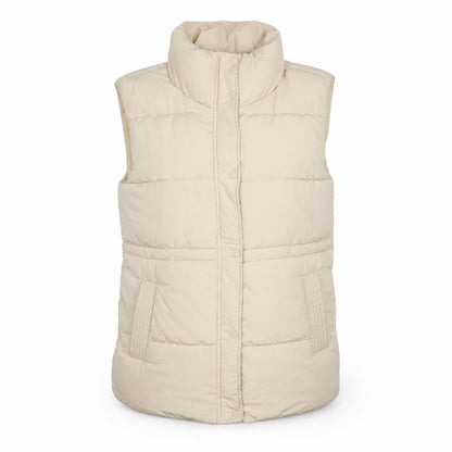 Womens UK Size 8 Stradivarius Beige Puffer Jacket