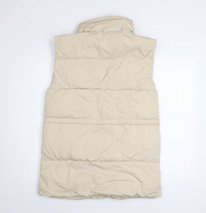Womens UK Size 8 Stradivarius Beige Puffer Jacket