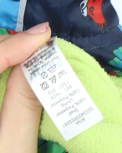 George Boys Multicoloured Dinosaur Hooded Rain Coat Jacket 5-6 Years