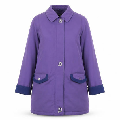 Isle Women’s Purple Polyester Mid-Length Overcoat Size 12