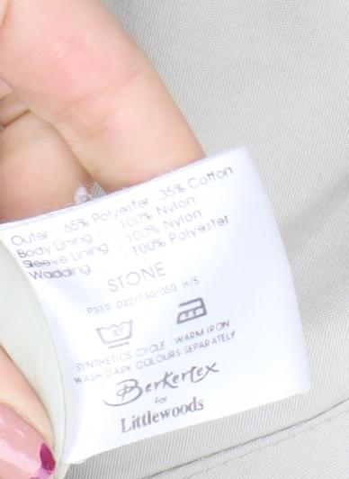 Berkertex Women’s Beige Hooded Parka Jacket Size 16 Lined Classic Style