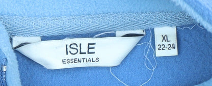Womens UK Size 22 ISLE ESSENTIALS Blue Basic Jacket