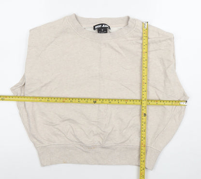 Womens UK Size 12 DKNY Jeans Beige Basic T-Shirt