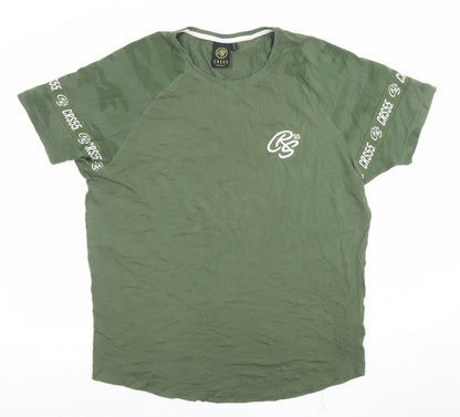 Mens UK Size 2XL Crosshatch Green  T-Shirt