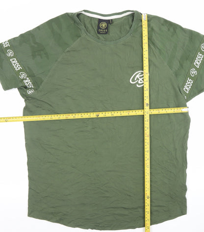 Mens UK Size 2XL Crosshatch Green  T-Shirt