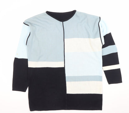Womens UK Size 10 Marks and Spencer Blue Pullover Jumper