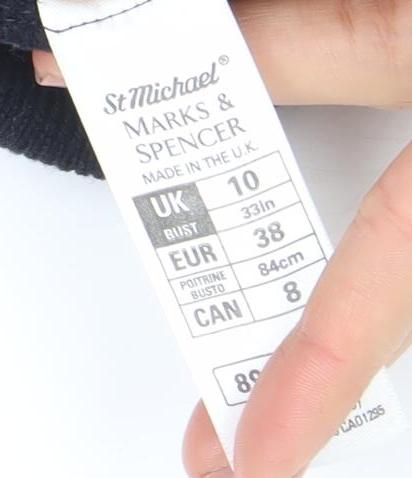 Womens UK Size 10 Marks and Spencer Blue Pullover Jumper