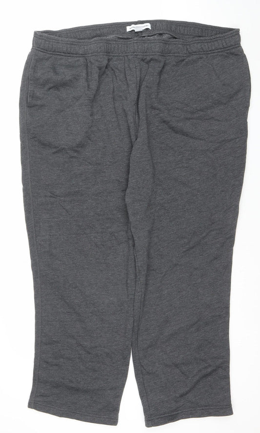 Amazon Essentials Men's Grey 3XL Plus Sweatpants Straight Leg Joggers